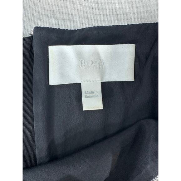 HUGO by Hugo Boss Womens sz 6 Houdstooth Zipper Sheath Dress Business Classic - Picture 12 of 15